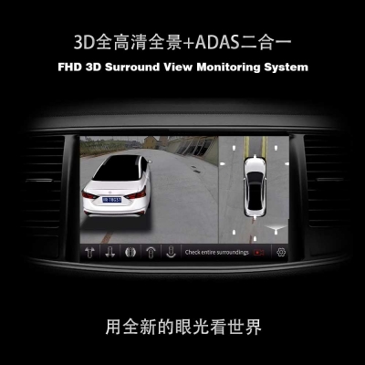 3D全高清环视监控系统（3D全景+ADAS）